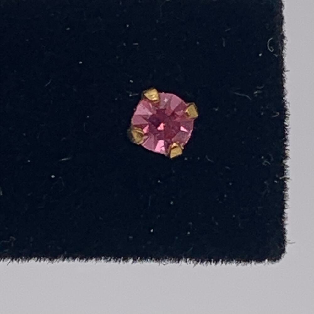 Sensitive Ears Ear Sense Stud Earrings October Rose Zircon Hypo-Allergenic NEW - Picture 2 of 5